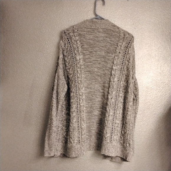 Women's Knit & Crocheted Open Front Cardigan   Size  M - Picture 2 of 3